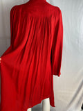Ossie Clark Moss Crepe Red Dress