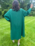 Vintage Forest Green Rain Mac Coat
