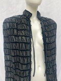 Vintage Lancetti Rushed Ribbon Black Jacket