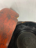Antique Red Lacquer Burmese Offering Bowl