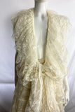 Vintage Frank Usher Bridal Boho Festival Lace 3-piece Skirt Suit