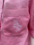 Vintage Chanel Pink Linen Shirt