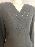 David Molho Paris Faubourg Saint Honore Black Dress