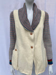 Vintage Peroche Paris Boiled Wool White Coat