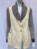 Vintage Peroche Paris Boiled Wool White Coat
