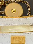 Vintage RODO Straw Wicker Clutch Bag