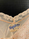 Vintage 1930s Peach Mesh Lingerie Under Dress Petticoat