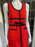 Gerald McCann MOD maxi red dress