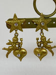 Vintage Love Angels Dangling Earrings