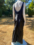 Vintage 1980s Goth Glam Black Dress