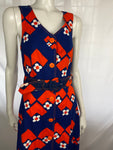 Vintage 1970s Maxi Print Summer Dress