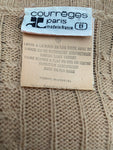 Vintage Courreges Cable Knit Cardigan