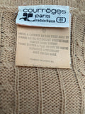 Vintage Courreges Cable Knit Cardigan