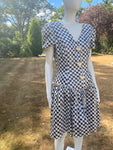 Vintage 1980a sequinned Houndtooth Effect Dress