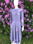 Vintage 1980s Creation Mademoiselle Purple Dress
