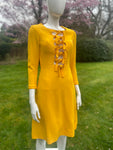 Louis Feraud at Rembrandt Yellow Cut Out Dress