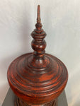 Antique Red Lacquer Burmese Offering Bowl