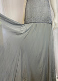Vintage Murray Arbeid Couture Grey Evening Dress