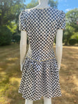 Vintage 1980a sequinned Houndtooth Effect Dress