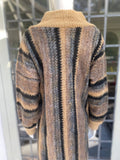 1970s Boho Maxi Caftan Dress Coat