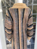 1970s Boho Maxi Caftan Dress Coat