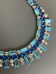 Vintage Austrian Emerald Cut Crystals Necklace