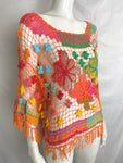 Vintage Crochet Multicoloured Top