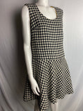Vintage TATI Houndtooth Dress with Rhinestones.