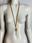 Vintage Dangling Leopard long necklace