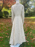 1990s Vintage White Maxi Opera Coat