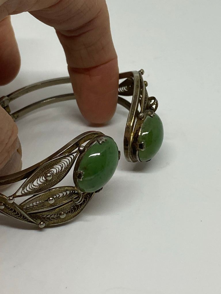 Silver hotsell jade bracelet