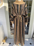 1970s Boho Maxi Caftan Dress Coat