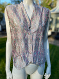 Vintage Ikat Silk Waistcoat