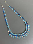 Vintage Austrian Emerald Cut Crystals Necklace