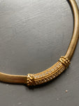 Christian Dior Vintage Gold Plated Necklace with Crystals