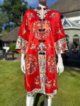 Vintage Chinese Embroidered Kimono Jacket Baihua