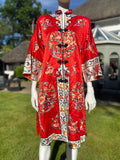 Vintage Chinese Embroidered Kimono Jacket Baihua