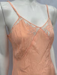 Vintage 1930s Peach Silk Lingerie Romper