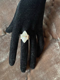 Vintage Silver 925 Ring with Marquise Cut Zirconia