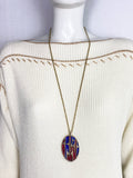 1970s Sphinx Modernist Pendant Necklace