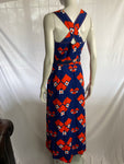Vintage 1970s Maxi Print Summer Dress