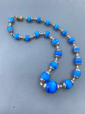 Louis Rousselet Blue Glass Necklace