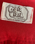 Ossie Clark Moss Crepe Red Dress
