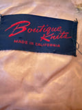 Vintage Boutique Knits California lame jacket with fur sleeves