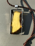Butterscotch Amber in Sterling Silver Designer Necklace