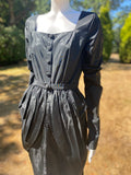 Vintage 1980s Goth Glam Black Dress