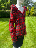 Save The Queen Red Lochcarron Tartan Top