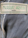 Vintage Murray Arbeid Couture Grey Evening Dress